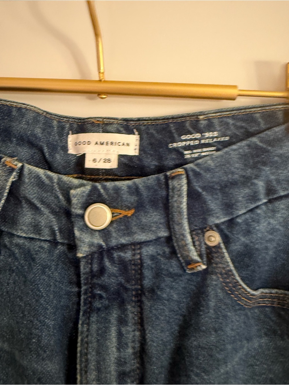 Good American Good ’90s Relaxed Jeans Size 6/28 Wide Leg Denim - Picture 2 of 4